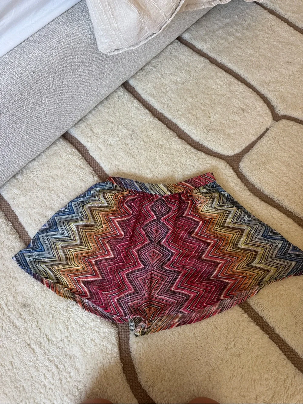 Missoni Multicolor Chevron Swim Coverup Shorts